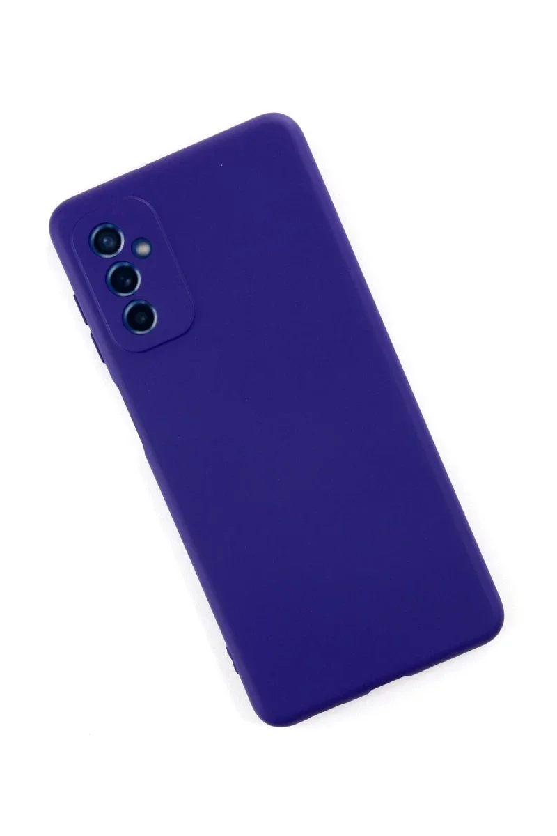 Samsung Galaxy M52 5G Kılıf Nano içi Kadife Silikon - Mor görsel 2