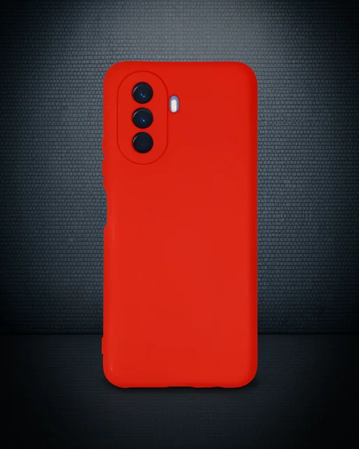 Huawei Nova Y70 Kılıf Nano İçi Kadife Silikon - Kırmızı