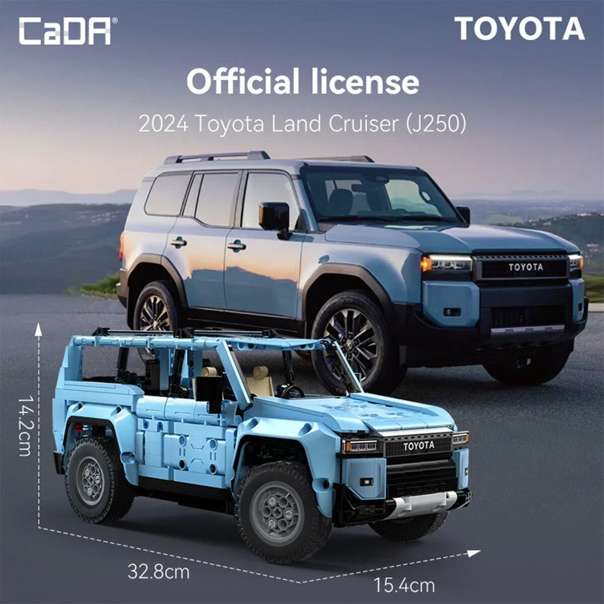 C51209W Cada Toyota Prado 586 Parça Block Oyuncak görsel 3