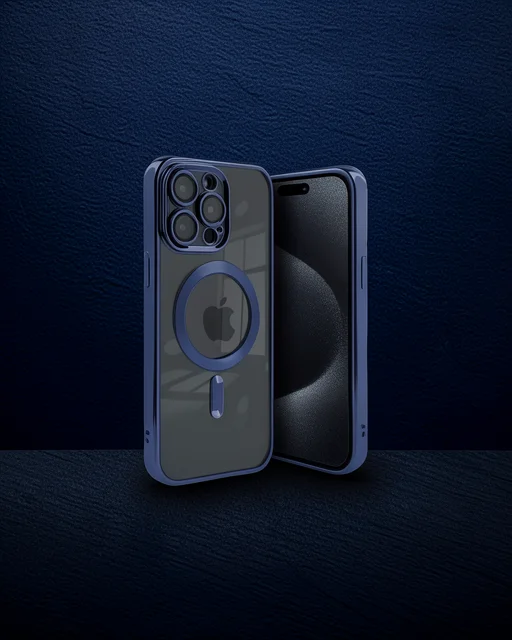 Apple İphone 15 Pro Kılıf Kross Magneticsafe Kapak - Lacivert