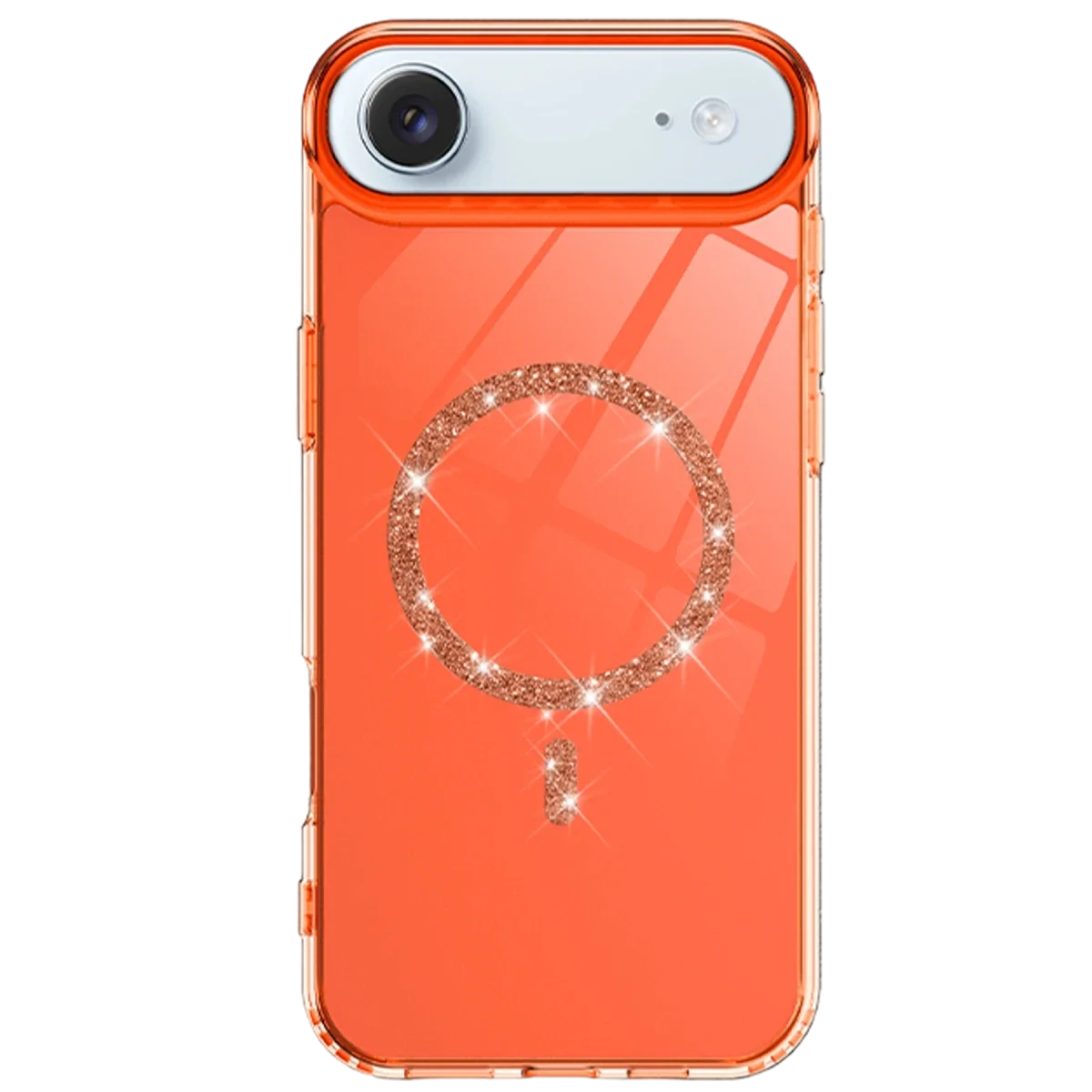 Apple iPhone 17 Air Live Diamond Magsafe Kapak - Turuncu görsel 2