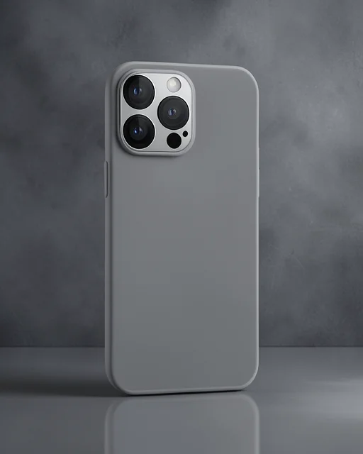 Apple İphone 15 Pro Kılıf Puma Silikon - Titan Gri