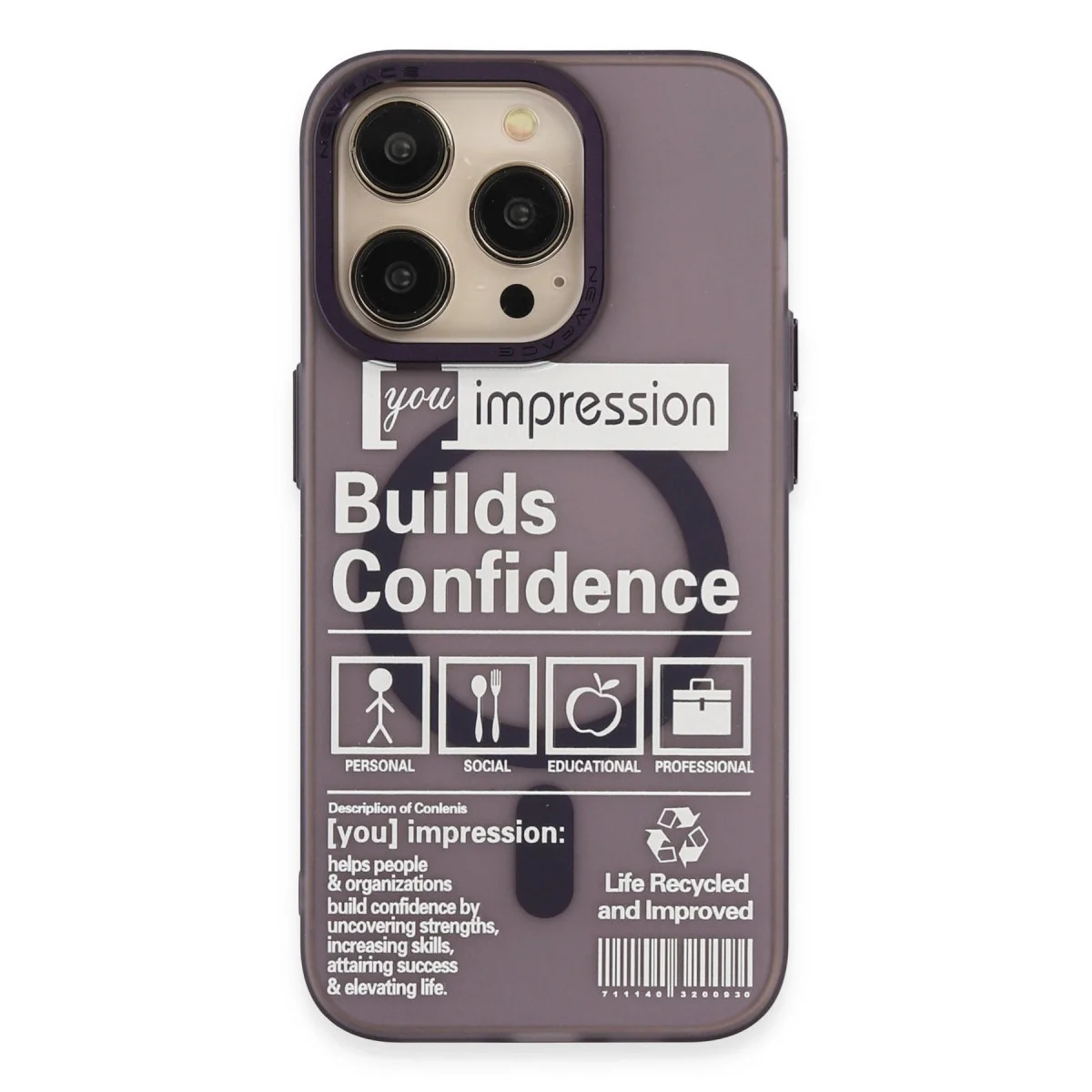 Apple İphone 14 Pro Kılıf Apollo Magneticsafe Desenli Kapak - Apollo Mor - 6 görsel 3