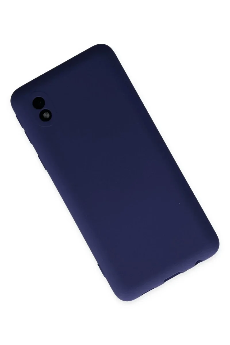 Samsung Galaxy A01 Core Kılıf Nano içi Kadife Silikon - Lacivert görsel 3