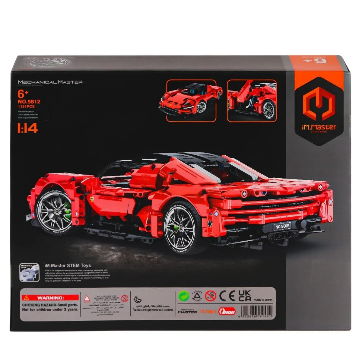 9812 IMM Mekanik Master Blokları Süper Araba 1:14 1131 Parça görsel 2