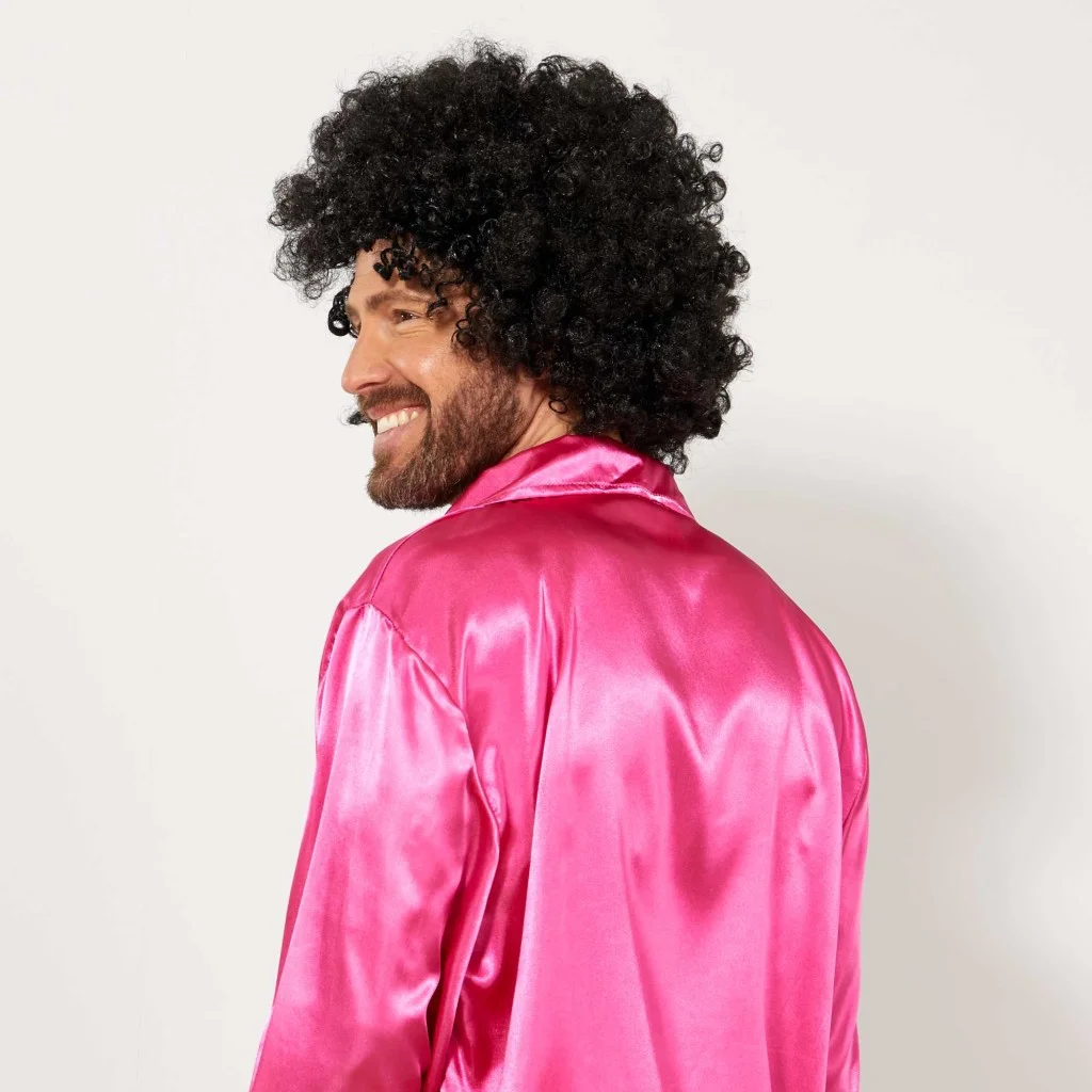 Siyah Renk Kıvırcık Afro Bonus Peruk görsel 4