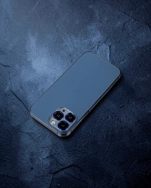 Apple İphone 12 Pro Metal Kamera Lens Koruma Cam - Mavi