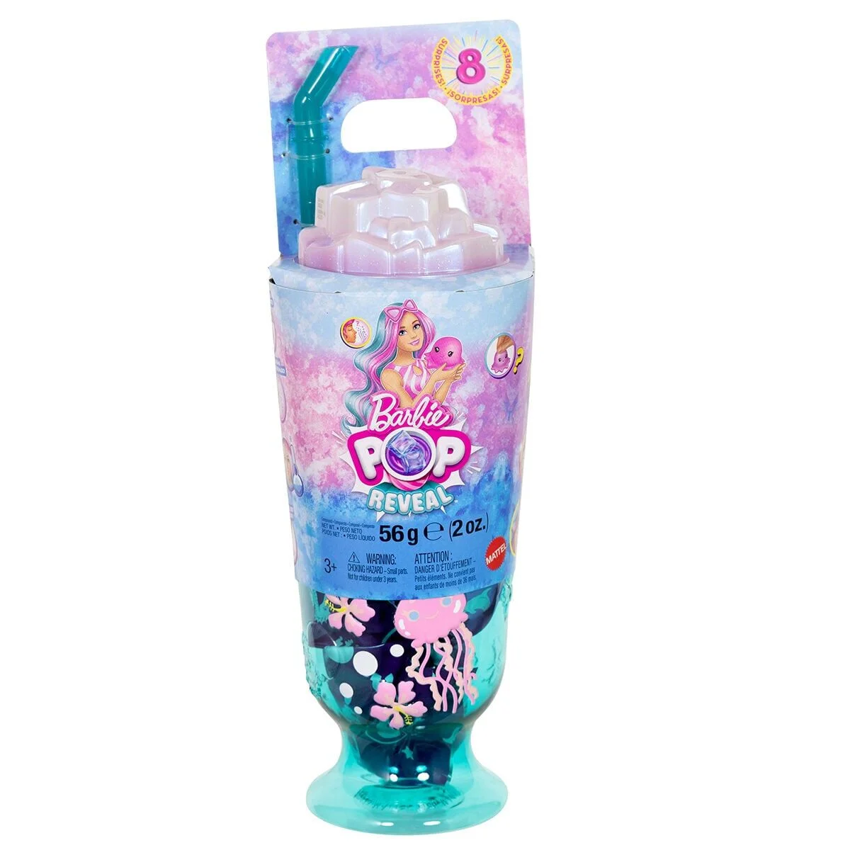 JKF62 Barbie POP Reveal Sürpriz Bebek - Mavi Saçlı görsel 6