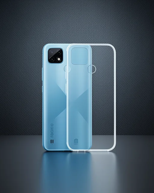 Realme C21 Kılıf Lüx Şeffaf Silikon
