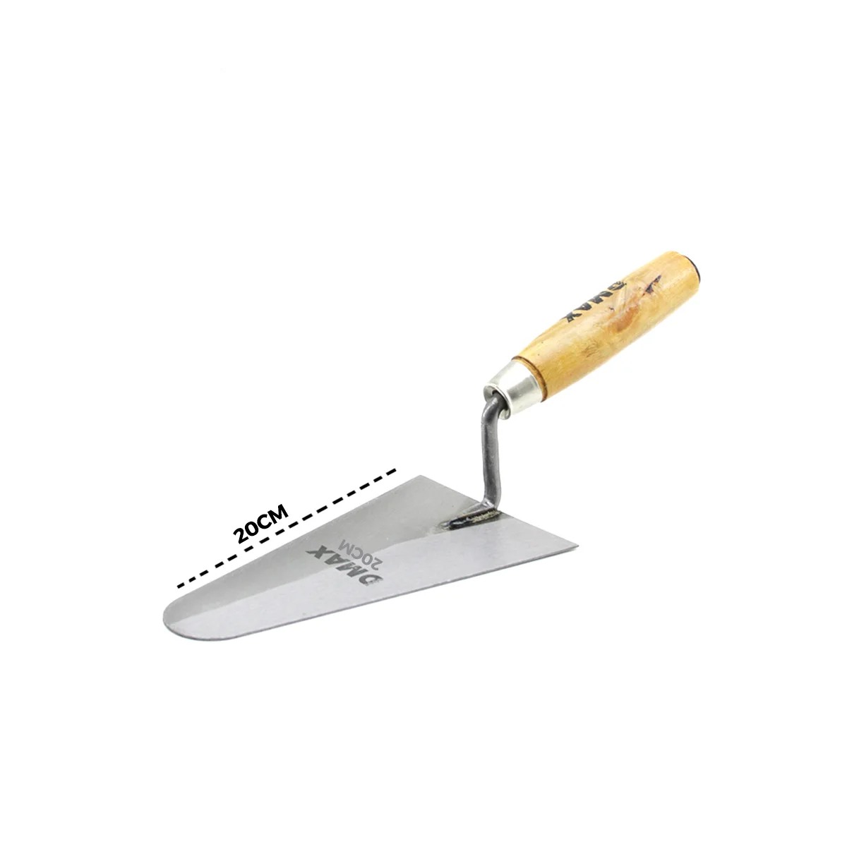 20 cm Ahşap Saplı Çelik Sıva Mala görsel 3
