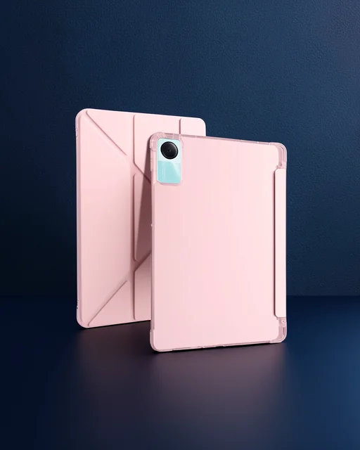 Xiaomi Redmi Pad Se 4g Kılıf Kalemlikli Mars Tablet Kılıfı - Rose Gold