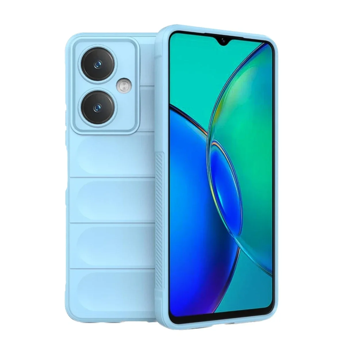 Vivo Y27 Kılıf Optimum Silikon - Sky Blue görsel 2