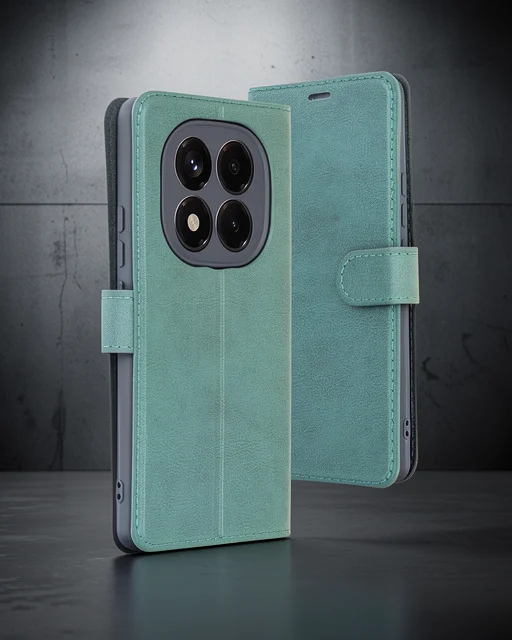 Xiaomi Redmi Note 14 4g Kılıf Trend S Plus Kapaklı Kılıf - Yeşil