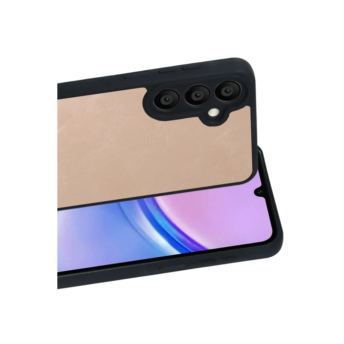 Samsung Galaxy A37 5g Aras Deri Kapak - Pudra görsel 2