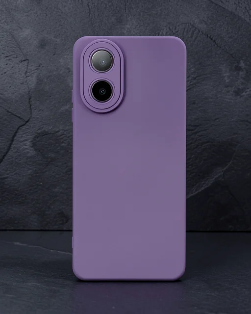 Oppo A38 Kılıf Nano İçi Kadife Silikon - Mor