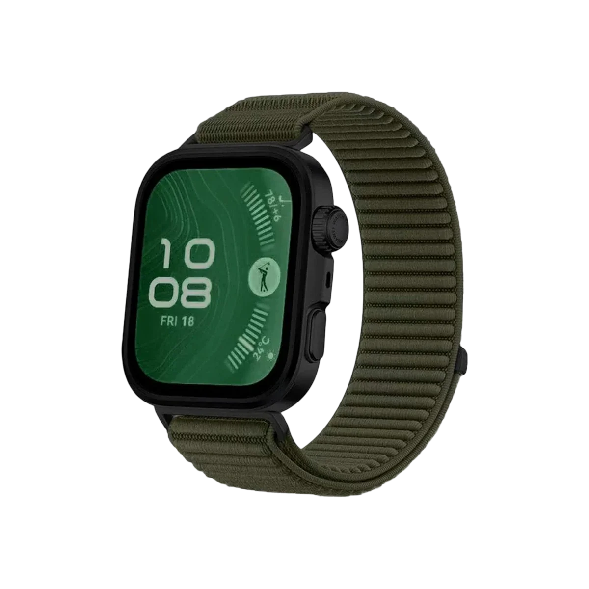Huawei Fit 4 Braid Kordon - Koyu Yeşil