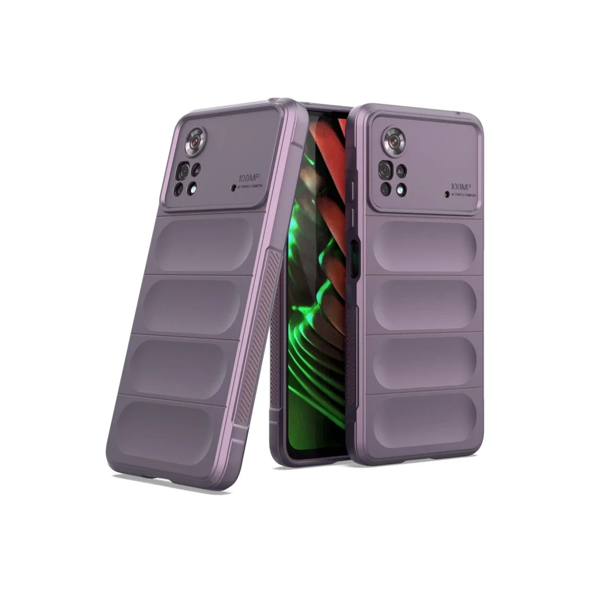Xiaomi Poco X4 Pro 5G Kılıf Optimum Silikon - Mor görsel 2
