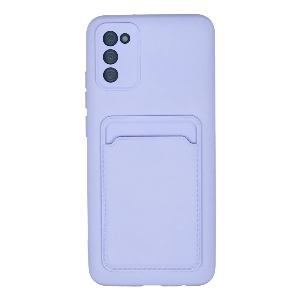 Samsung Galaxy A02s Kılıf Kelvin Kartvizitli Silikon - Lila