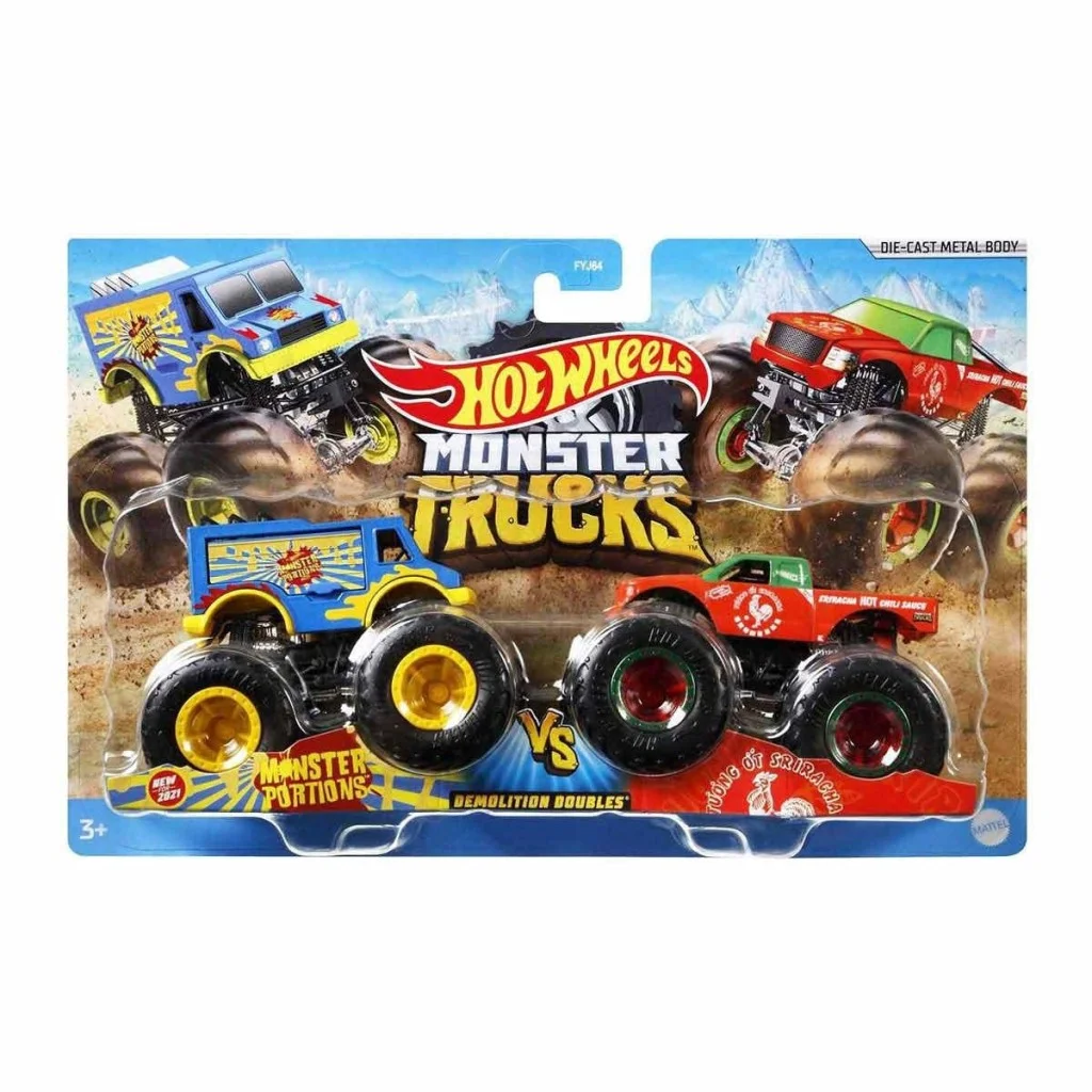 FYJ64 Monster Trucks Güçlü İkili 1:64 Arabalar