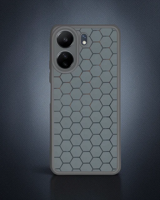 Xiaomi Redmi 13c Kılıf Petek Silikon Kapak - Koyu Yeşil