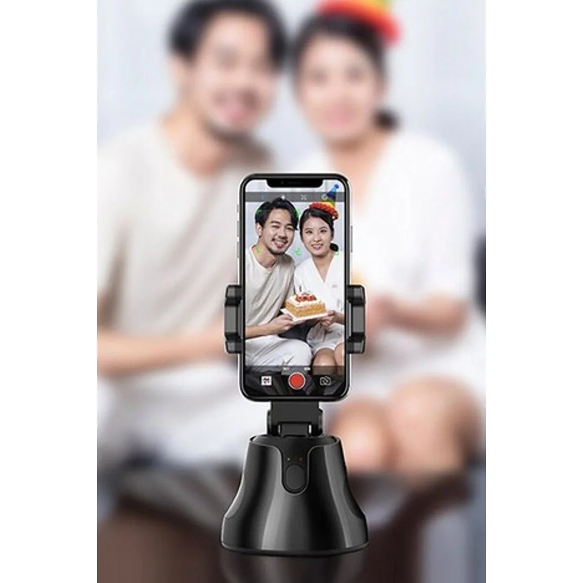 Apai Genie 360 Derece Takip Etme Özellikli Selfie Gimbal - Siyah görsel 3