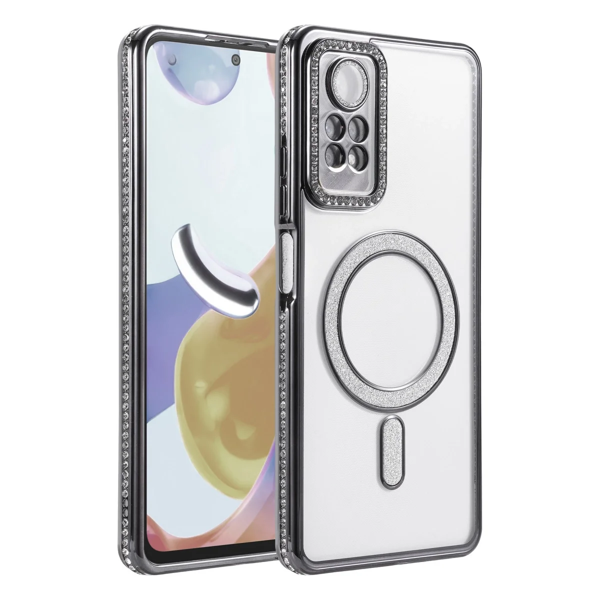 Xiao Red Note 12 Pro 4g Joke Simli Magneticsafe Kılıf - Siyah