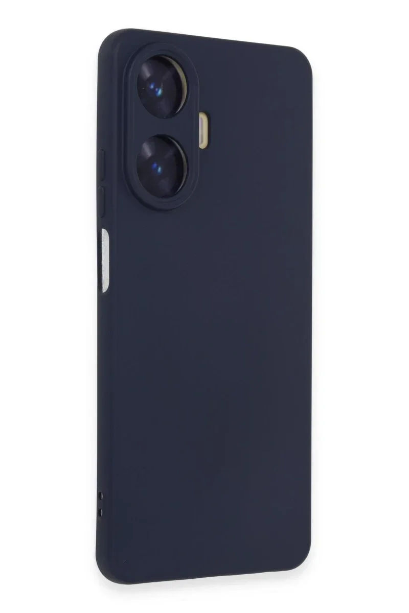 Realme C55 Kılıf Nano içi Kadife Silikon - Mor