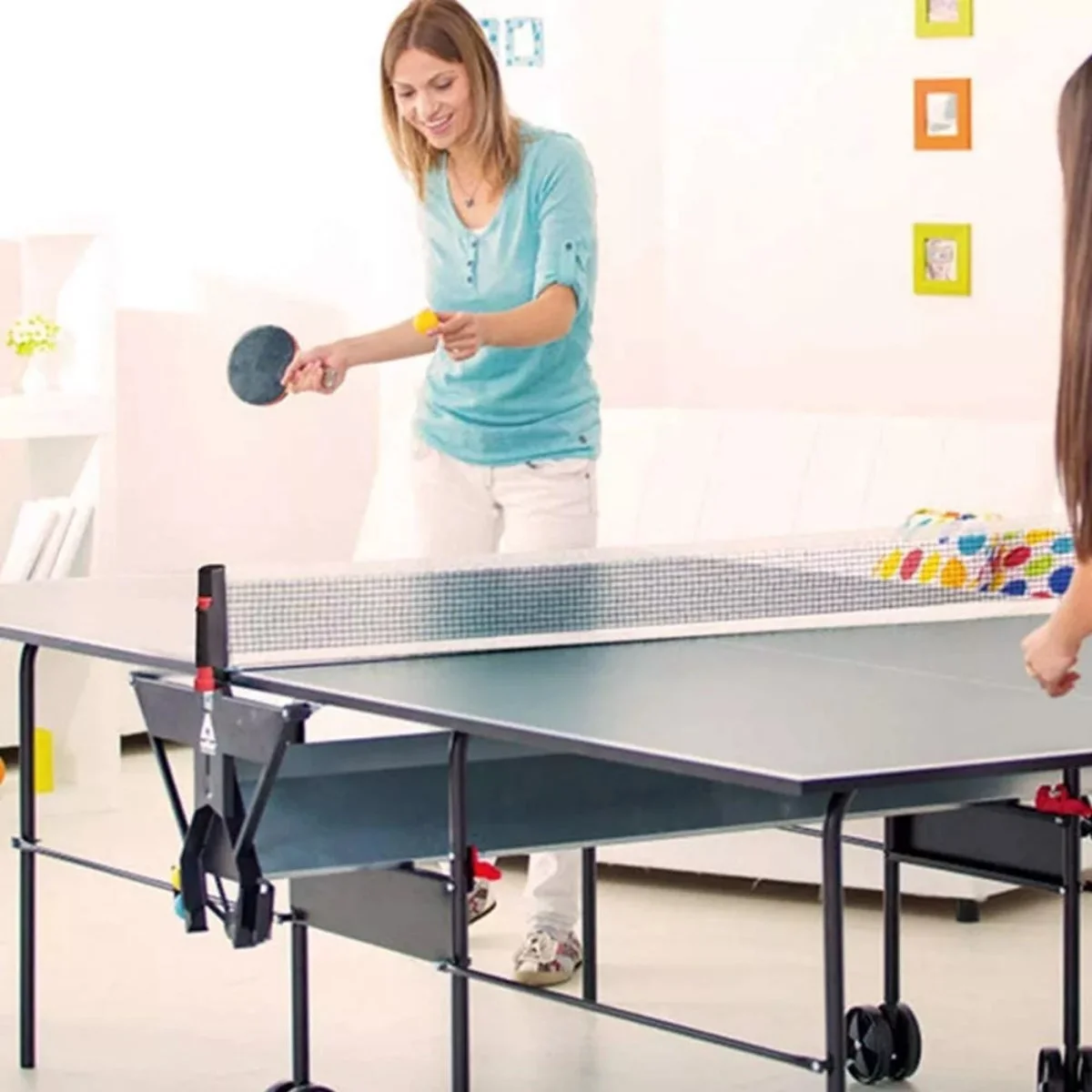 Teleskopik Taşınabilir Kaymaz Ping Pong Masa Tenisi Filesi Aparatı görsel 2