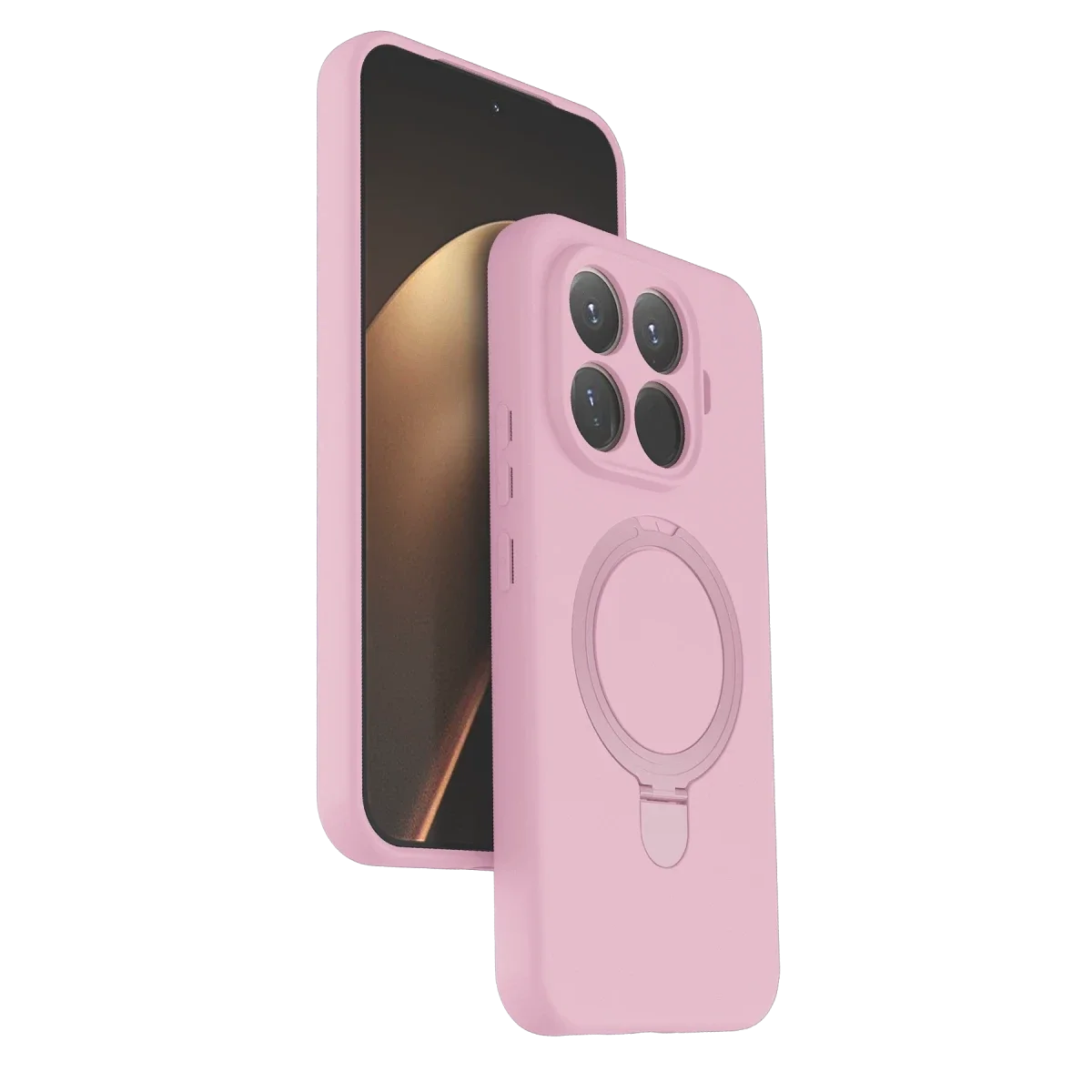 Xiaomi Mi 15T Pro Regal Magsafe Standlı Kapak - Açık Pembe