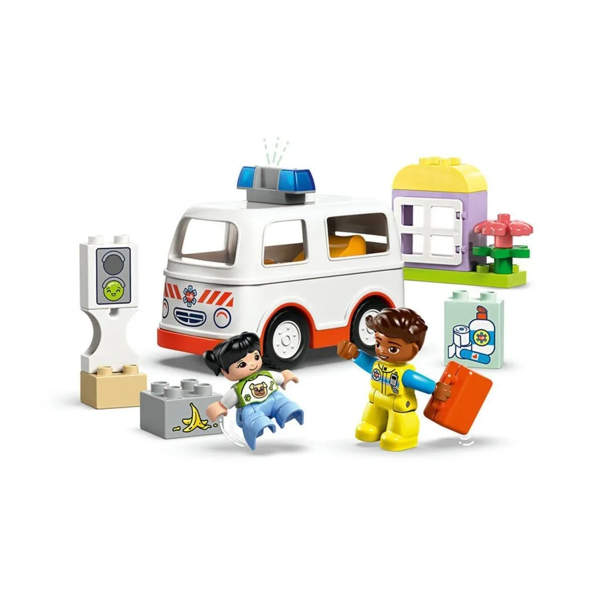 10447 Lego Duplo Ambulans ve Sürücü 19 parça +2 yaş görsel 3