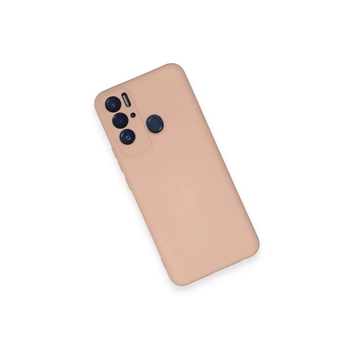 Tecno Pova Neo Kılıf Nano İçi Kadife Silikon - Pudra görsel 3