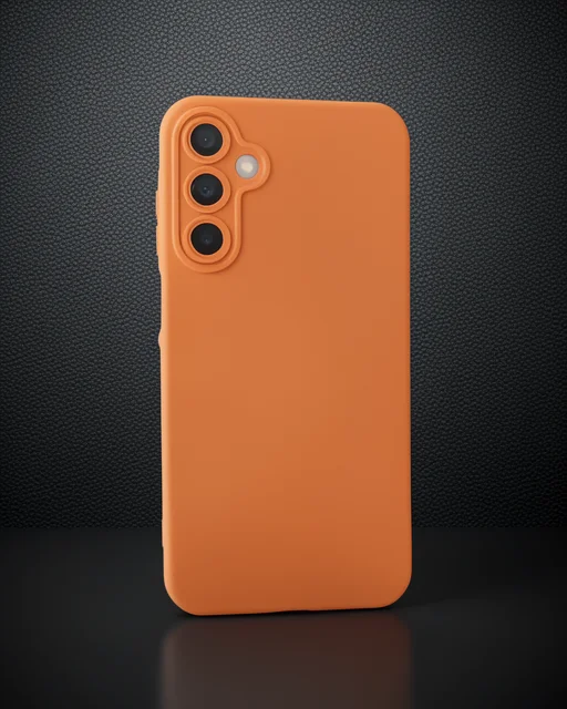 Samsung Galaxy A05s Kılıf Nano İçi Kadife Silikon - Turuncu
