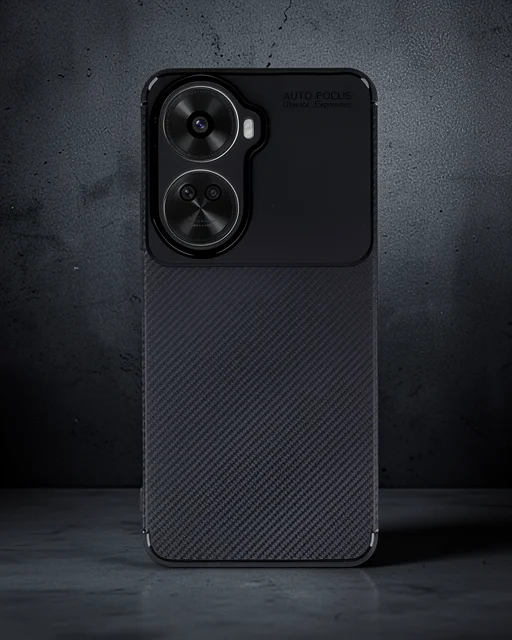 Huawei Nova 12 Se Kılıf Auto Focus Karbon Kapak - Siyah