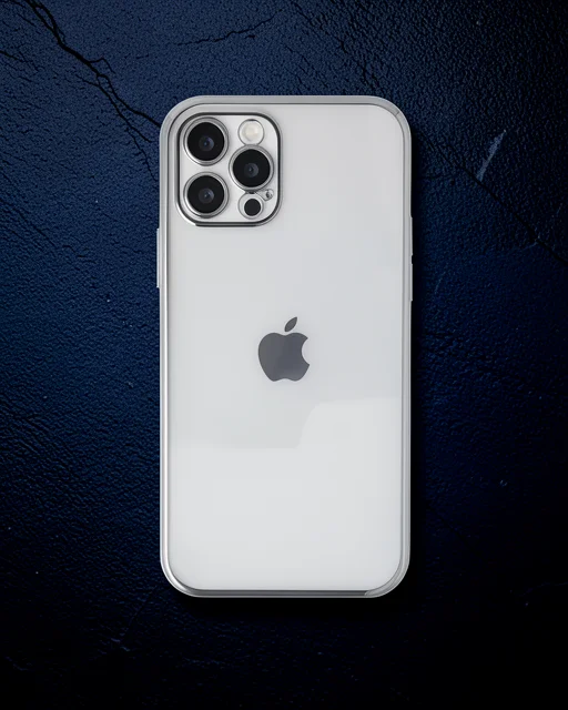 Apple İphone 12 Pro Max Kılıf Razer Lensli Silikon - Gümüş