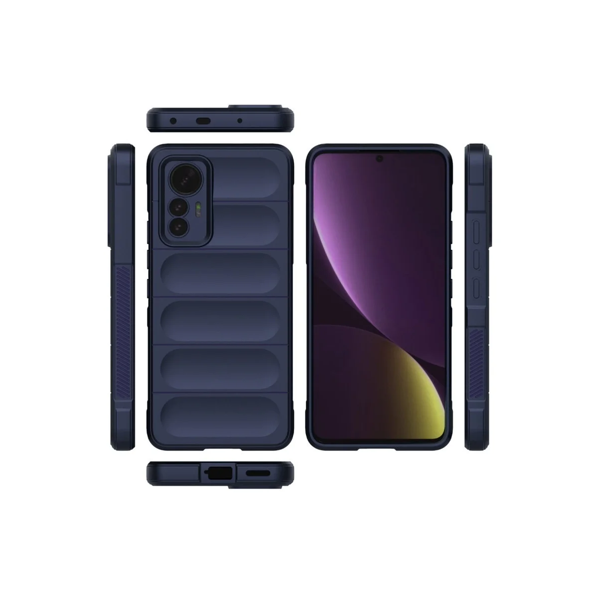 Xiao 12 Lite Kılıf Optimum Silikon - Lacivert görsel 3