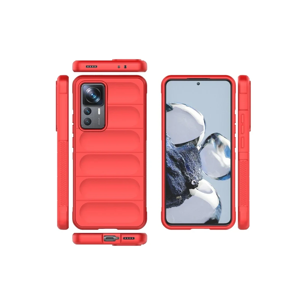 Xiaomi Mi 12T Pro Kılıf Optimum Silikon - Kırmızı görsel 3