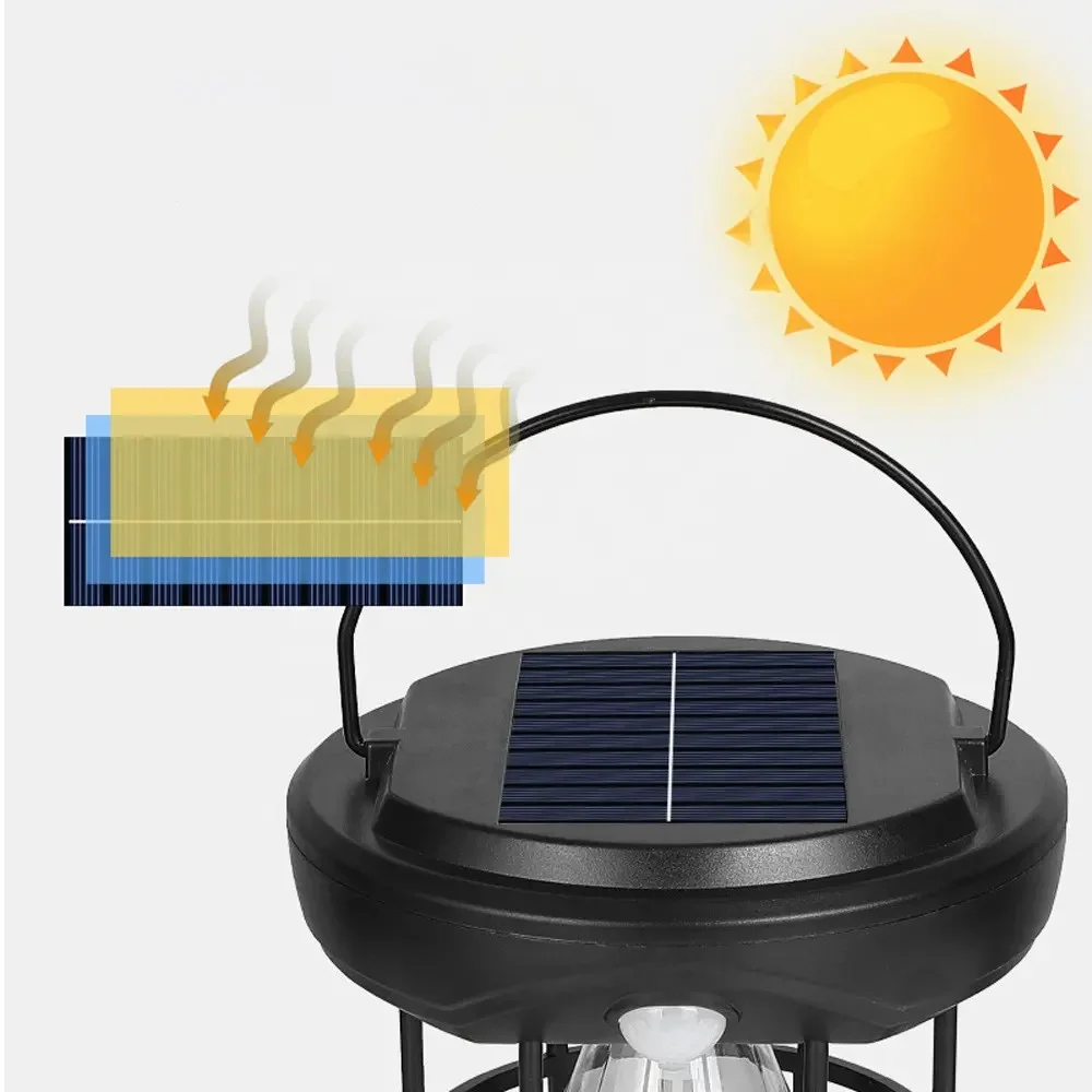 OR-T66 Hareket Sensörlü Su Geçirmez Solar Bahçe Aydınlatma Duvar Lambası görsel 2