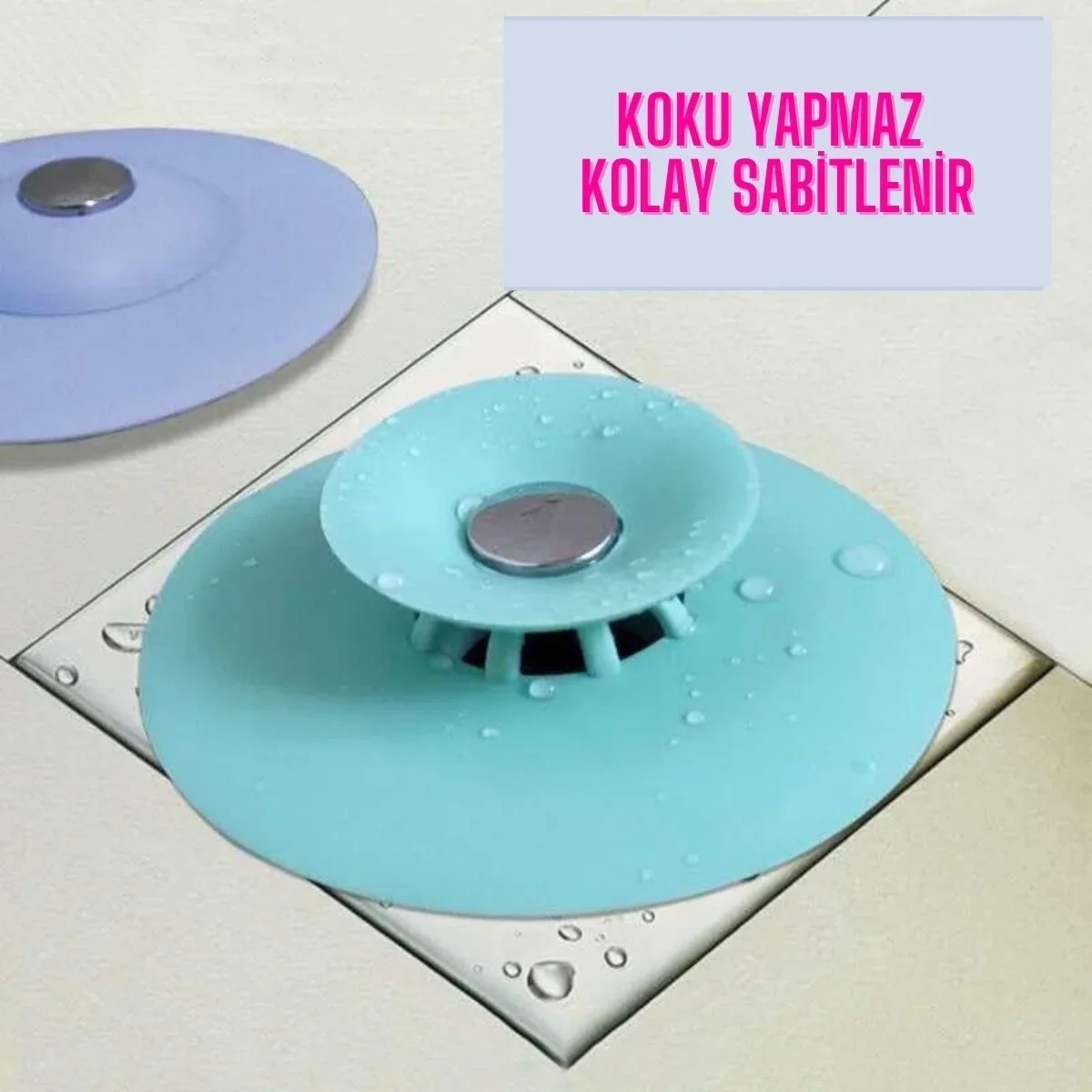 Silikon Malzeme Banyo Mutfak Gider Evye Lavabo İçine Çöp Tıpası Kaydırmaz Süzgeç Çeşitleri M görsel 3