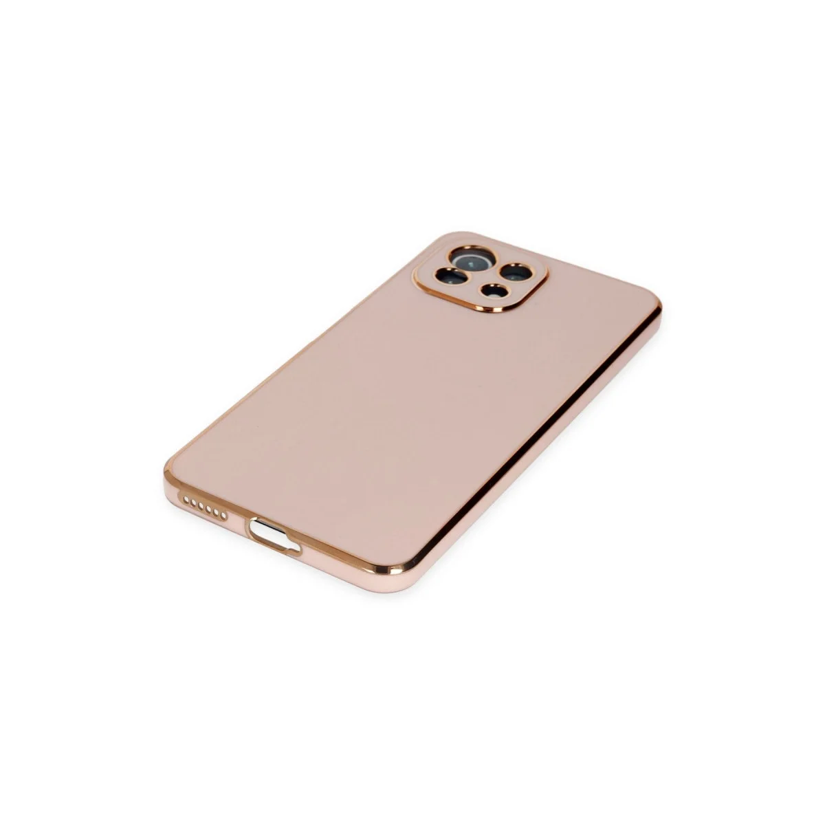 Xiaomi Mi 11 Lite Kılıf Volet Silikon - Pembe görsel 4