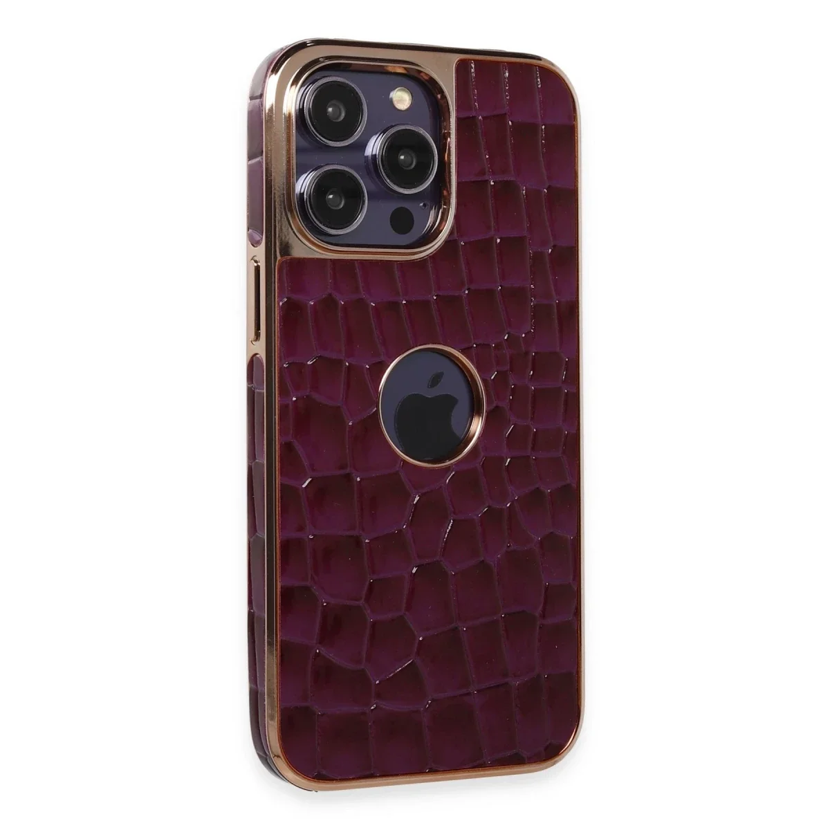 Apple iPhone 14 Pro Kılıf Snake Kapak - Derin Mor