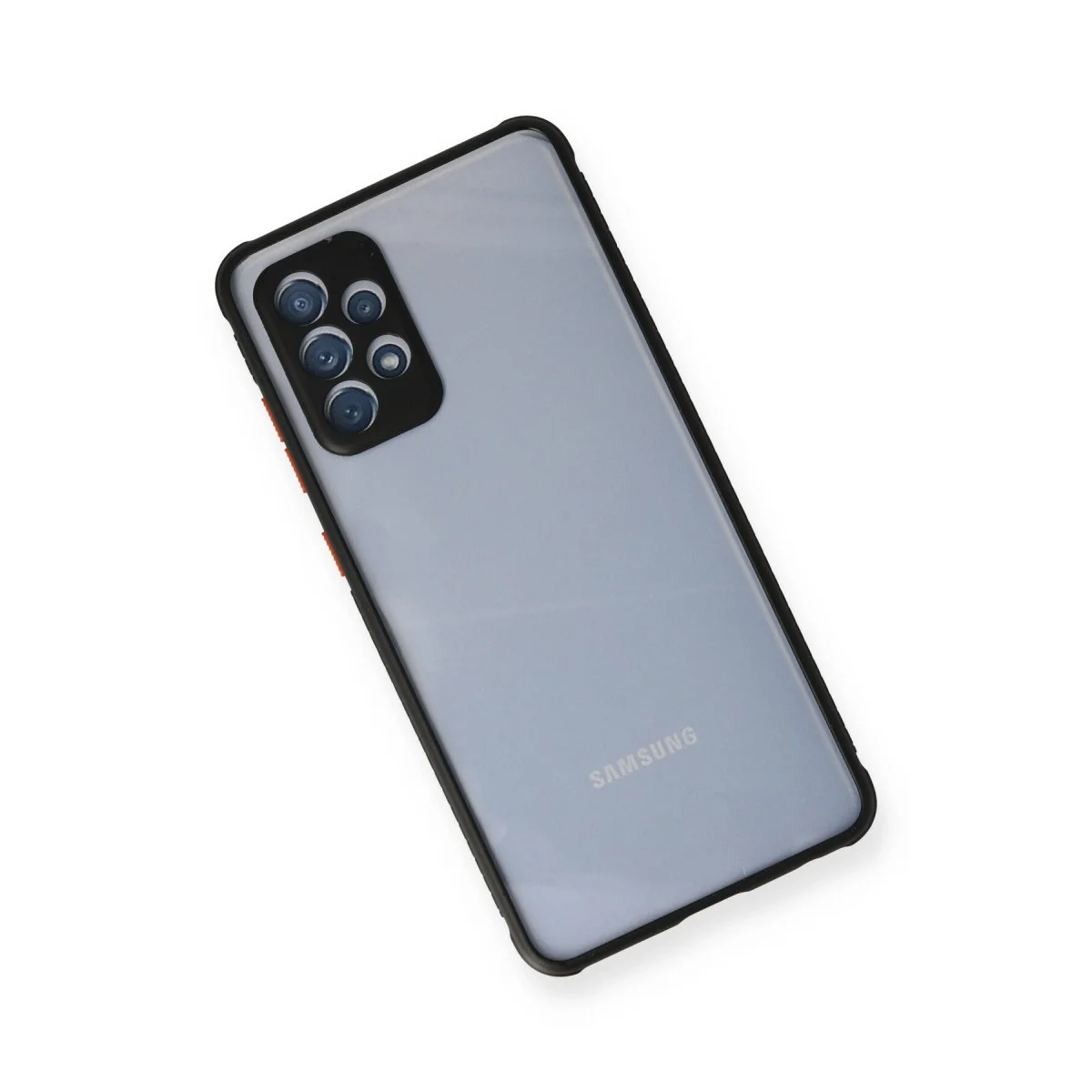 Samsung Galaxy A72 Kılıf Miami Şeffaf Silikon - Siyah görsel 3