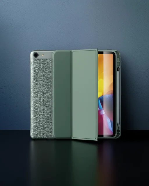 Apple İpad 10.2 (7.nesil) Kılıf Tablet Focus Silikon - Yeşil