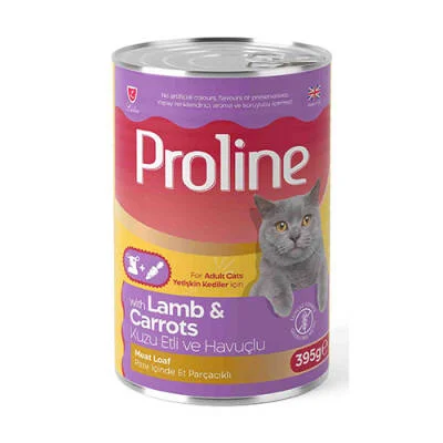 Kuzu Etli ve Havuçlu Pate Yetişkin Kedi Konservesi 6 Adet 395 Gr