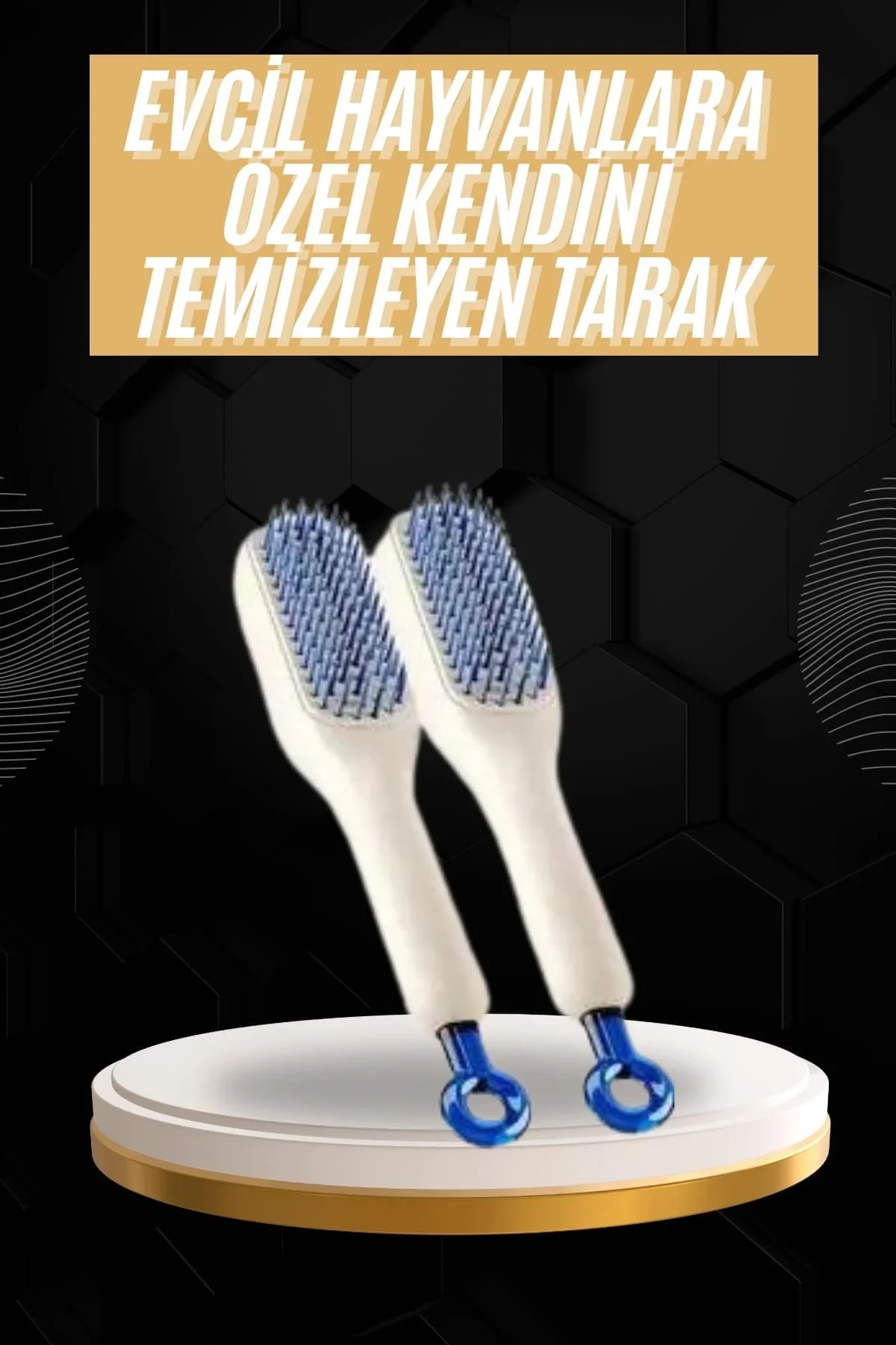 Kolay Tezlenen Fırçası Evcil Hayvanlara Özel Tüy Tezleme