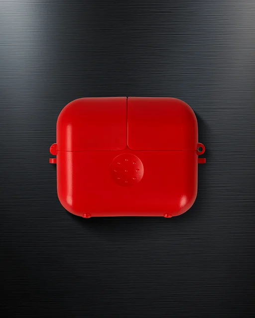Apple Airpods 3 (3.nesil) Basmalı Kılıf - Kırmızı
