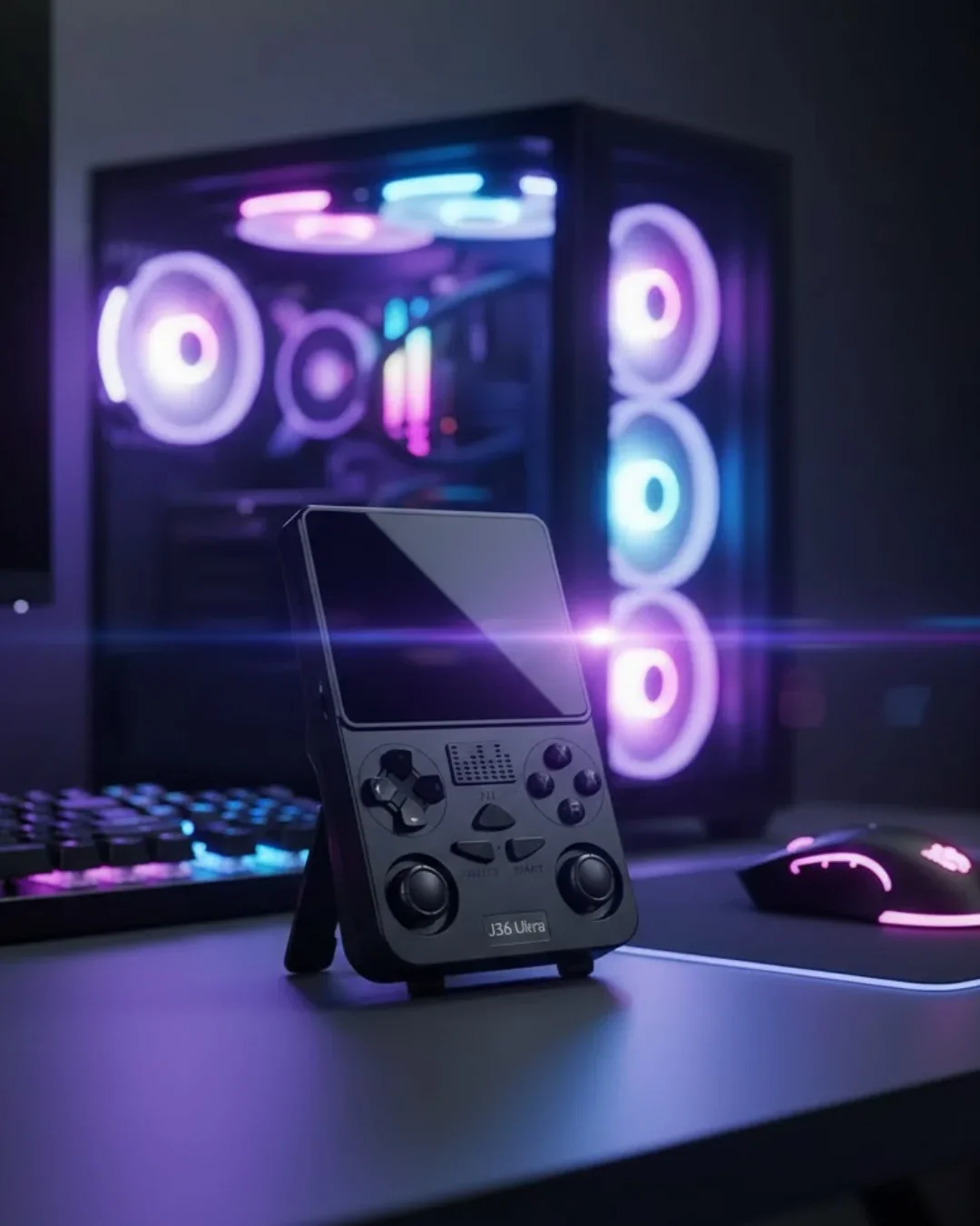Wi-Fi Özellikli Taşınabilir Retro Oyun Konsolu og Joystickli