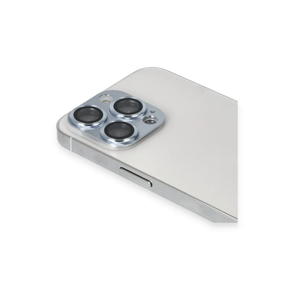 Apple iPhone 13 Pro Max Pers Alüminyum Kamera Lens - Sierra Blue