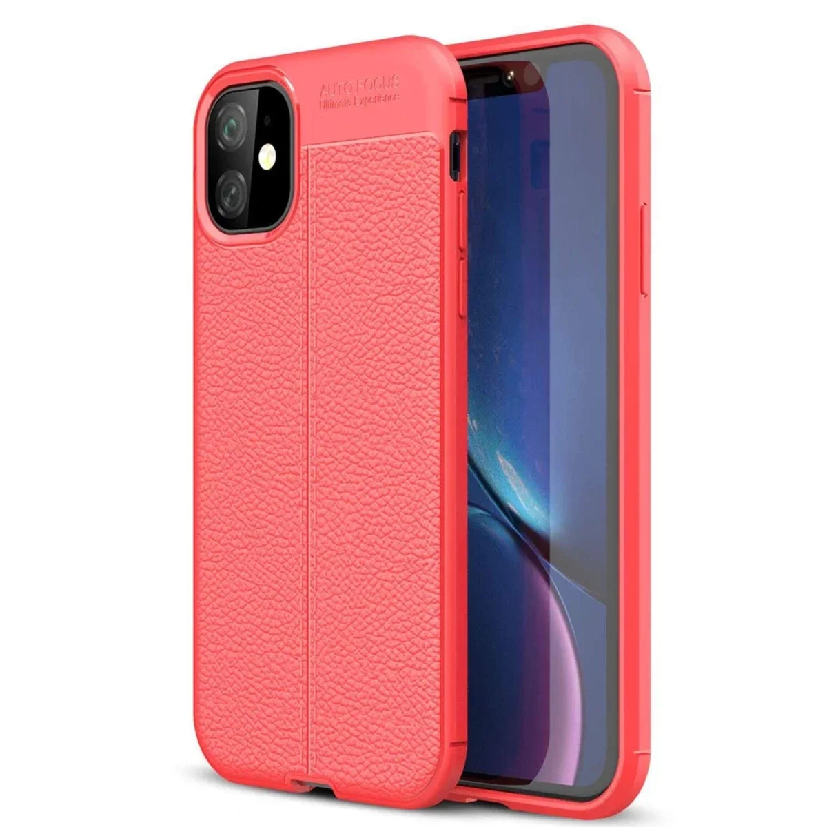 Apple iPhone 11 Kılıf Auto Focus Kapak - Kırmızı görsel 3