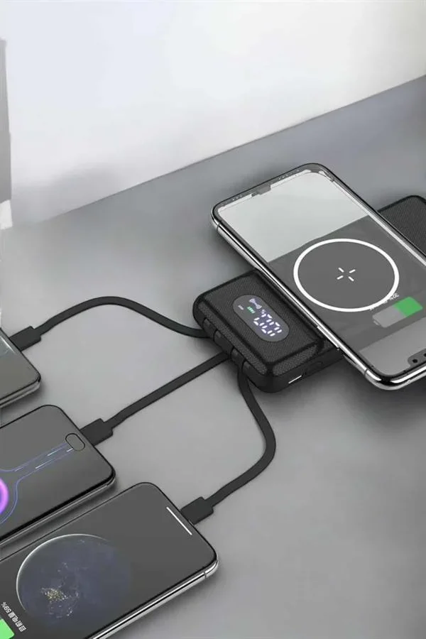 10.000 Mah Powerbank 4 Portlu Hızlı Şarj Dijital Göstergeli görsel 5