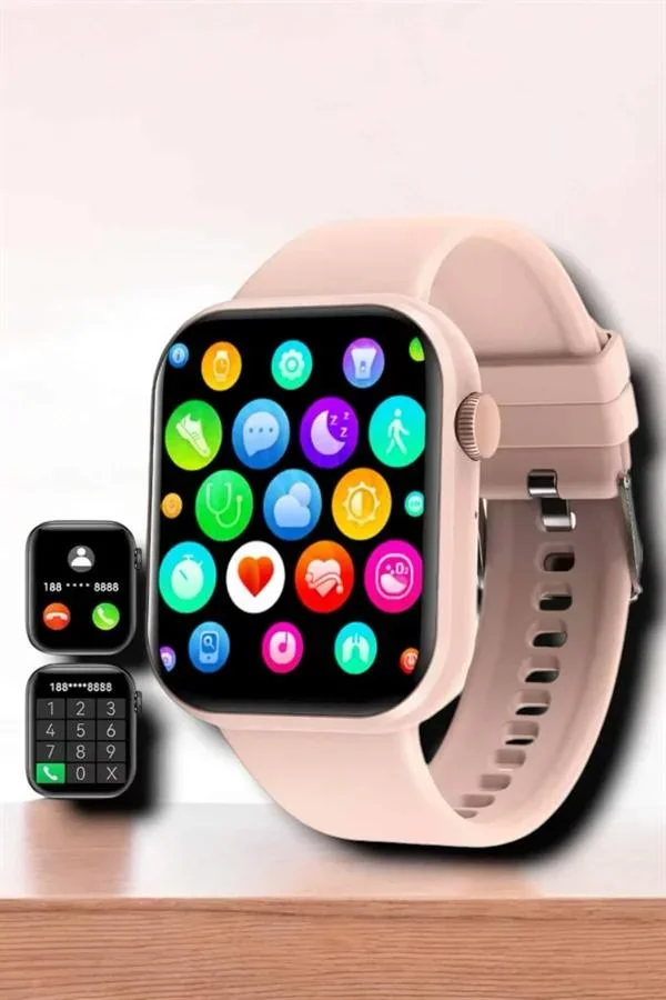 Akıllı Saat 44mm Çelik Kasa, OLED Ekran ve Gelişş Sağlık Takibi görsel 3